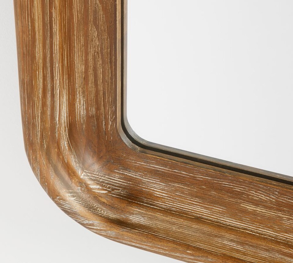 Malone Rectangular Wood Mirror Pottery Barn Australia